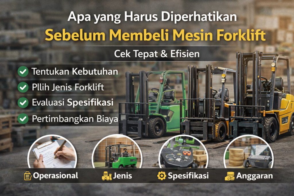 pertimbangan sebelum membeli forklift